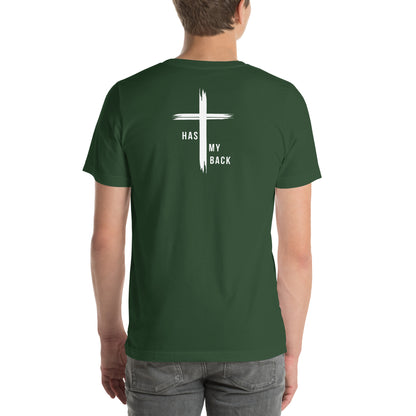 HE HAS MY BACK T-SHIRT - WH