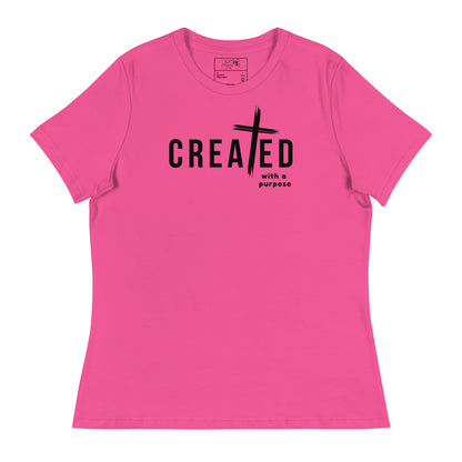 CREATED WITH PURPOSE CROSS T-SHIRT - RX - BK