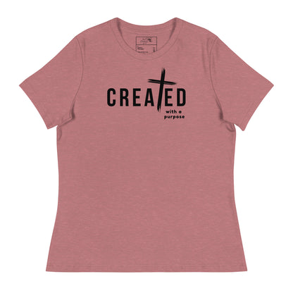 CREATED WITH PURPOSE CROSS T-SHIRT - RX - BK