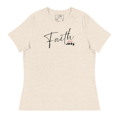 FAITH OVER FEAR T-SHIRT - 6400 BK