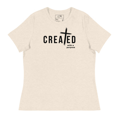 CREATED WITH PURPOSE CROSS T-SHIRT - RX - BK