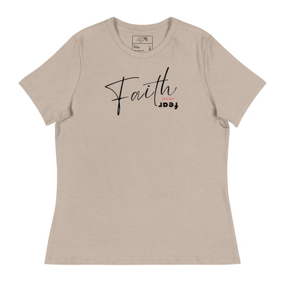 FAITH OVER FEAR T-SHIRT - 6400 BK