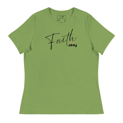 FAITH OVER FEAR T-SHIRT - 6400 BK