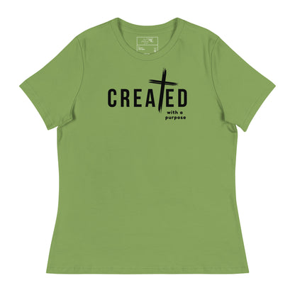 CREATED WITH PURPOSE CROSS T-SHIRT - RX - BK